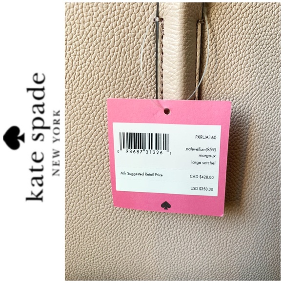 NWT Kate Spade genuine leather large satchel - Picture 5 of 7